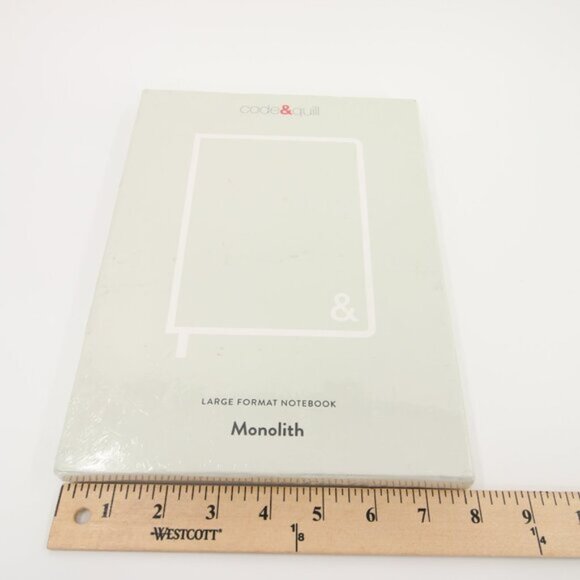 Code & Quill Gray Large Format Notebook Monolith Hardcover Journal 7.25 x 10" - Picture 5 of 8